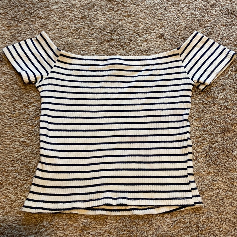 striped crop top